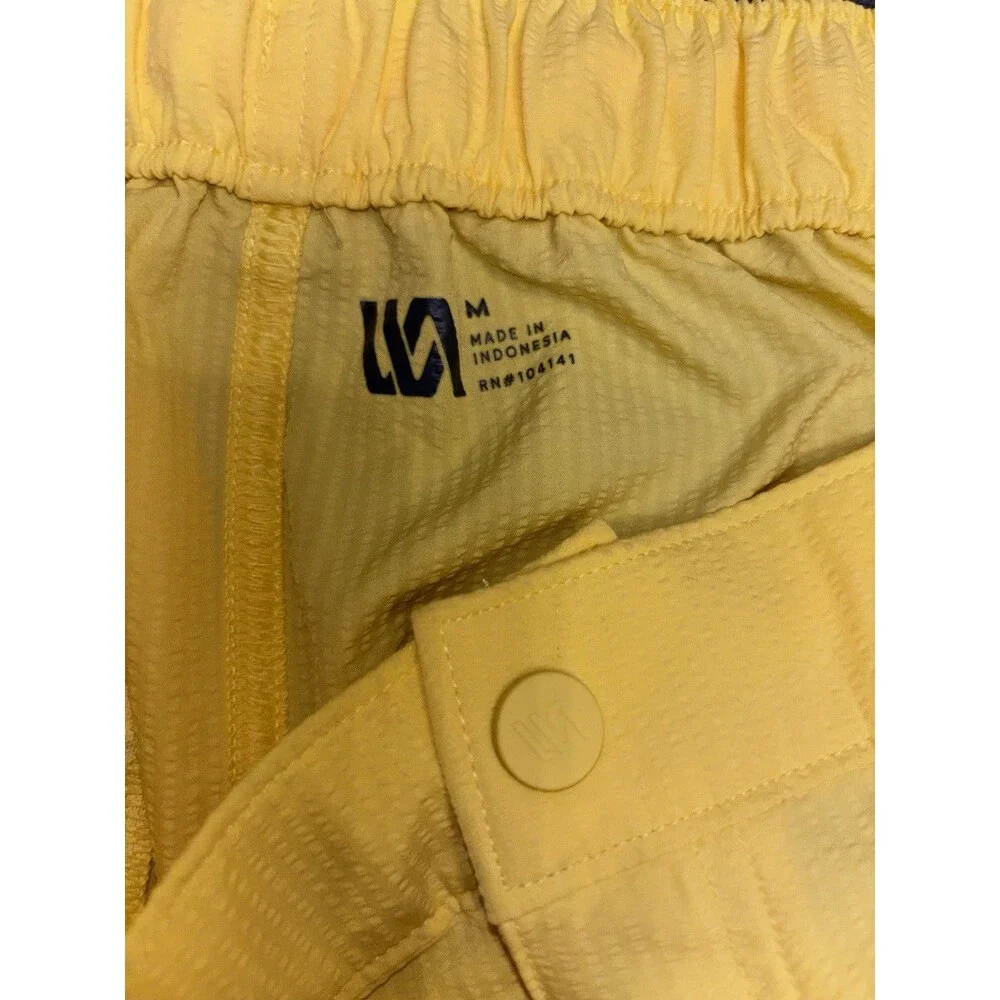 VRST Men's YELLOW 6” Resort RELAXED Fit SEERSUCKER Short NWT Medium